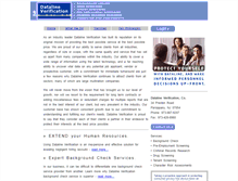 Tablet Screenshot of datalineverification.com